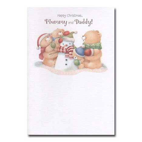 Mummy and Daddy Christmas Forever Friends Card